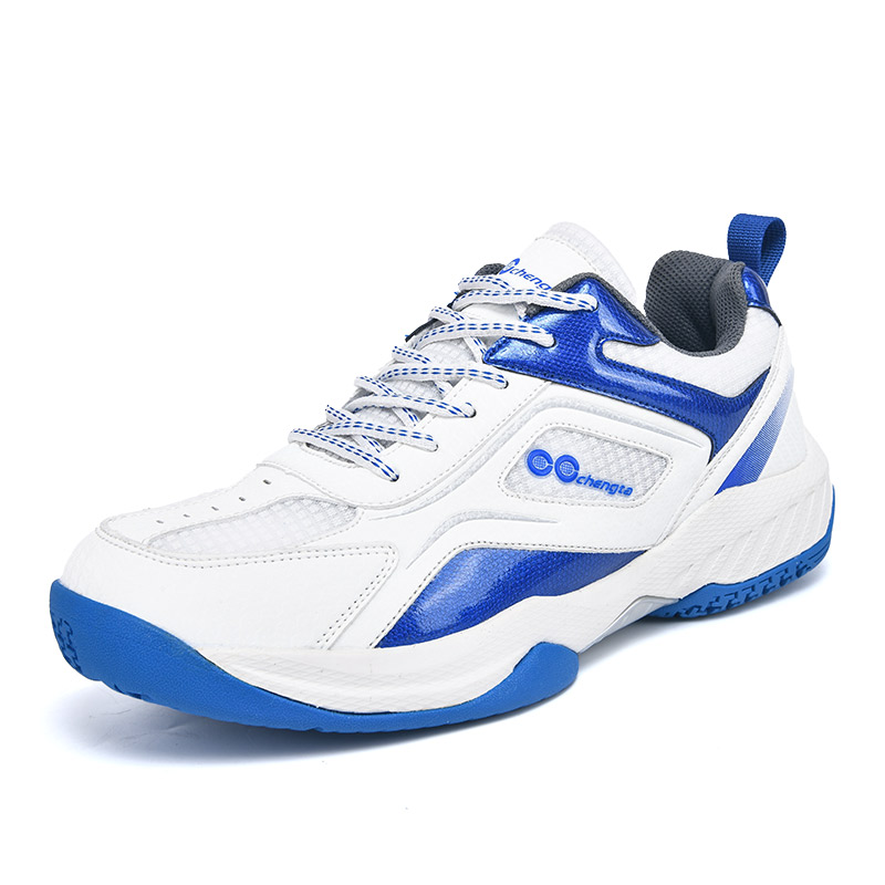 

Green feet Амортизирующие противоскользящие дышащие низкие бадминтонные кроссовки мужские бело-голубые, цвет White Blue