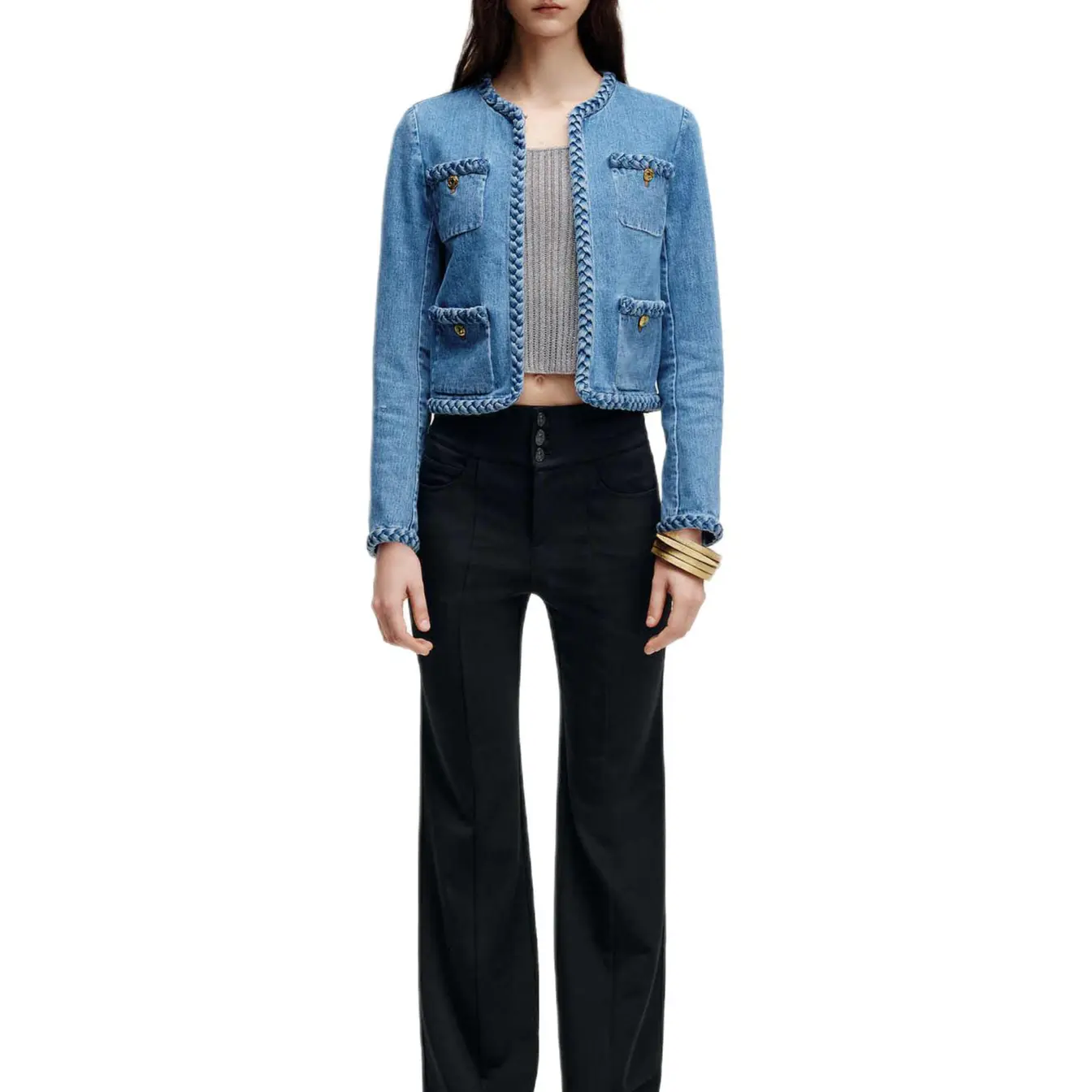 

KARL LAGERFELD / Karl Lagerfeld Jeans Джинсовая куртка KARL LAGERFELD FW24 женская синяя, Blue