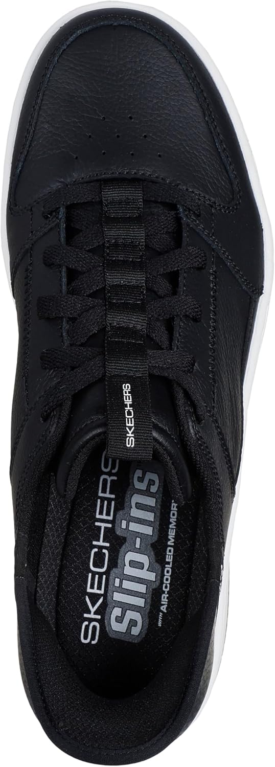 Мужские кроссовки Skechers Sport Court 92 - Distown без шнурков, черный — фото 3