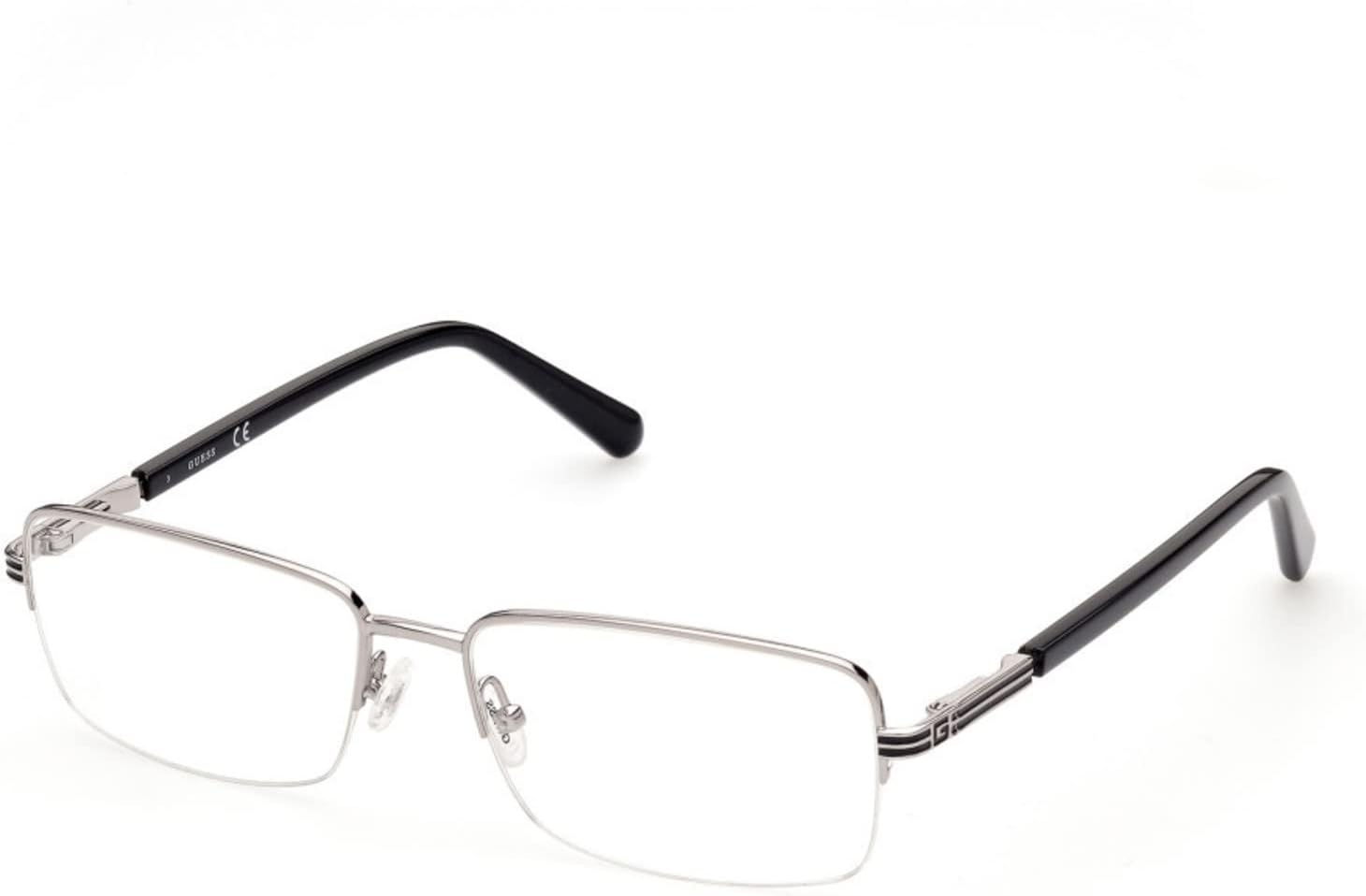 

GUESS очки GU 50044 010 Shiny Antiqued Light Nickeltin/Black