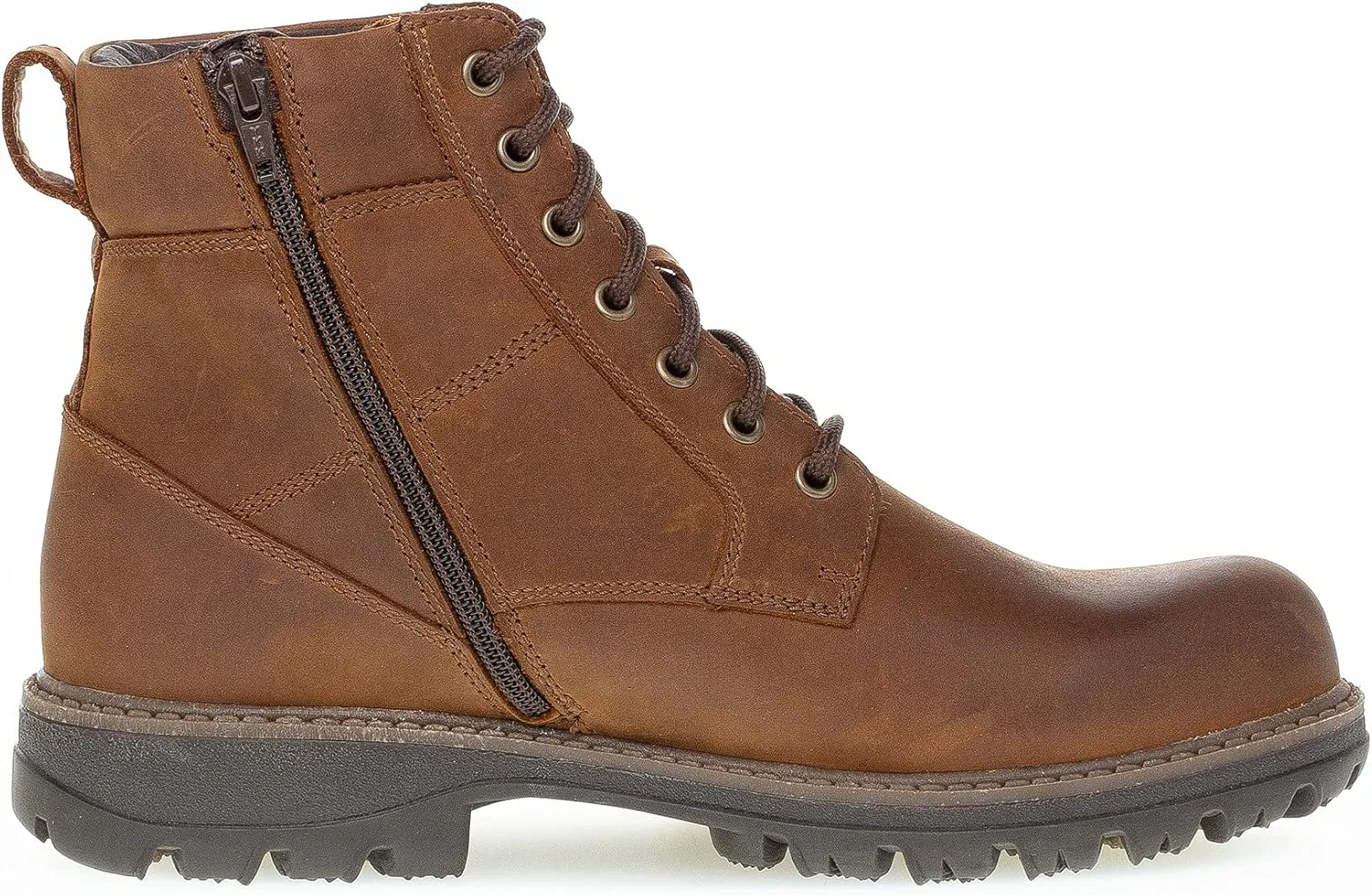 Мужские ботинки Pius Gabor на шнуровке, из материала Gore-Tex, с регулируемой цепочкой, небольшой латексный стул, шерстяное основание, отделение для хранения, коричневый — фото 4