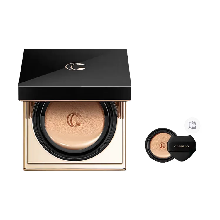 Carslan Маленькая квадратная коробочка Obsidian Air Cushion тональный крем увлажняющий стойкий, W01 Jade Skin (Includes Replacement Refill+Powder Puff)