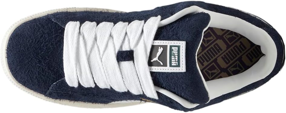 Мужские замшевые кроссовки PUMA с шнуровкой XL Hairy - синие, повседневные — фото 4