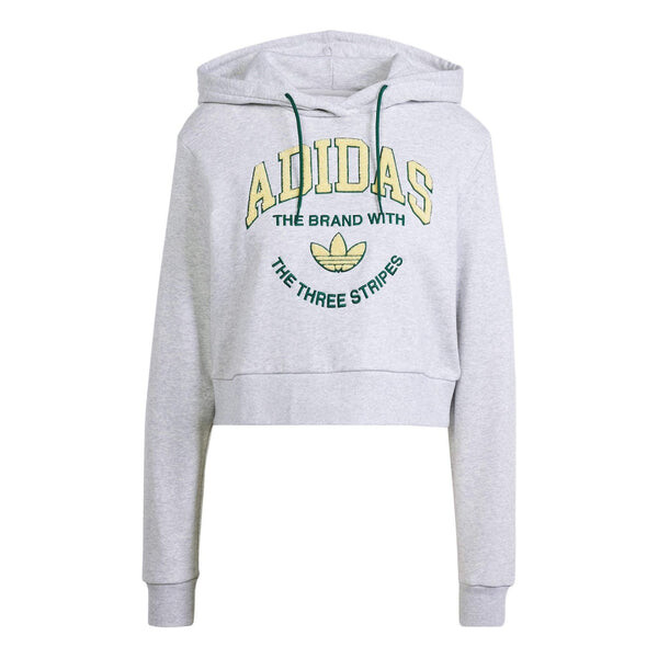 

Толстовка с капюшоном varsity graphic hoodie asia sizing Adidas, серый