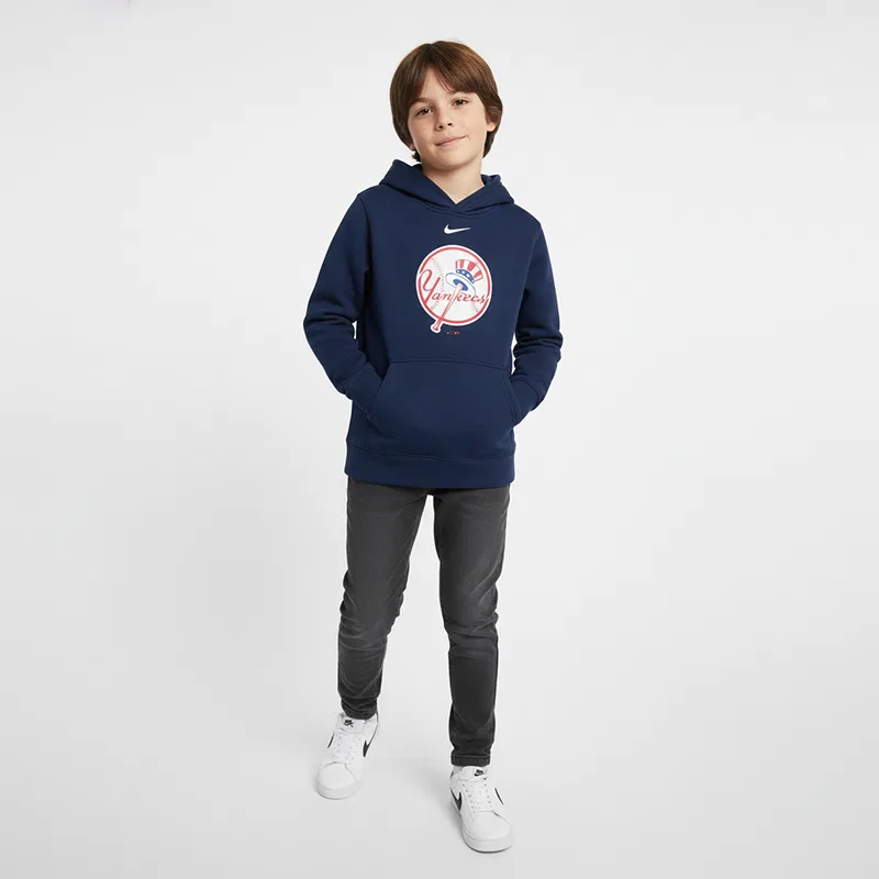 Толстовка MLB для детей 3-7 лет Nike, Navy Blue — фото 4