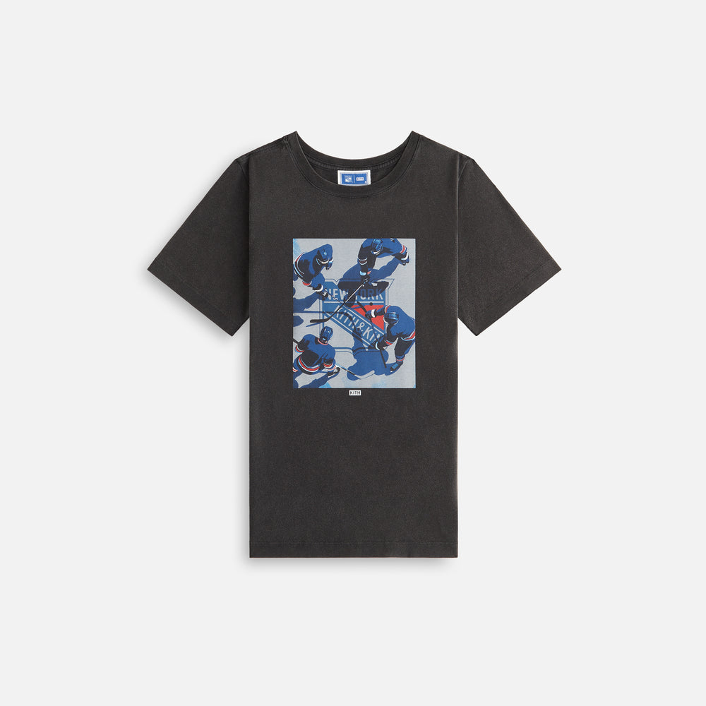 

Футболка Kith Kids for the New York Rangers On Ice Vintage Tee, черный