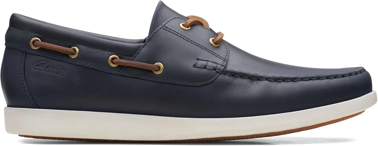 Мужские лодочные туфли Clarks Ferius Coast, Blue — фото 2