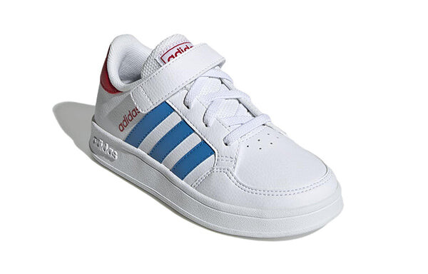 Кроссовки Breaknet эластичные шнурки Adidas, белый — фото 3