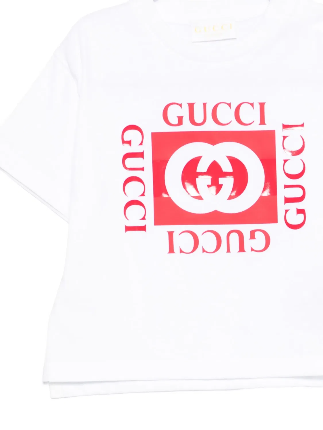 Футболка с логотипом Gucci Kids — фото 3