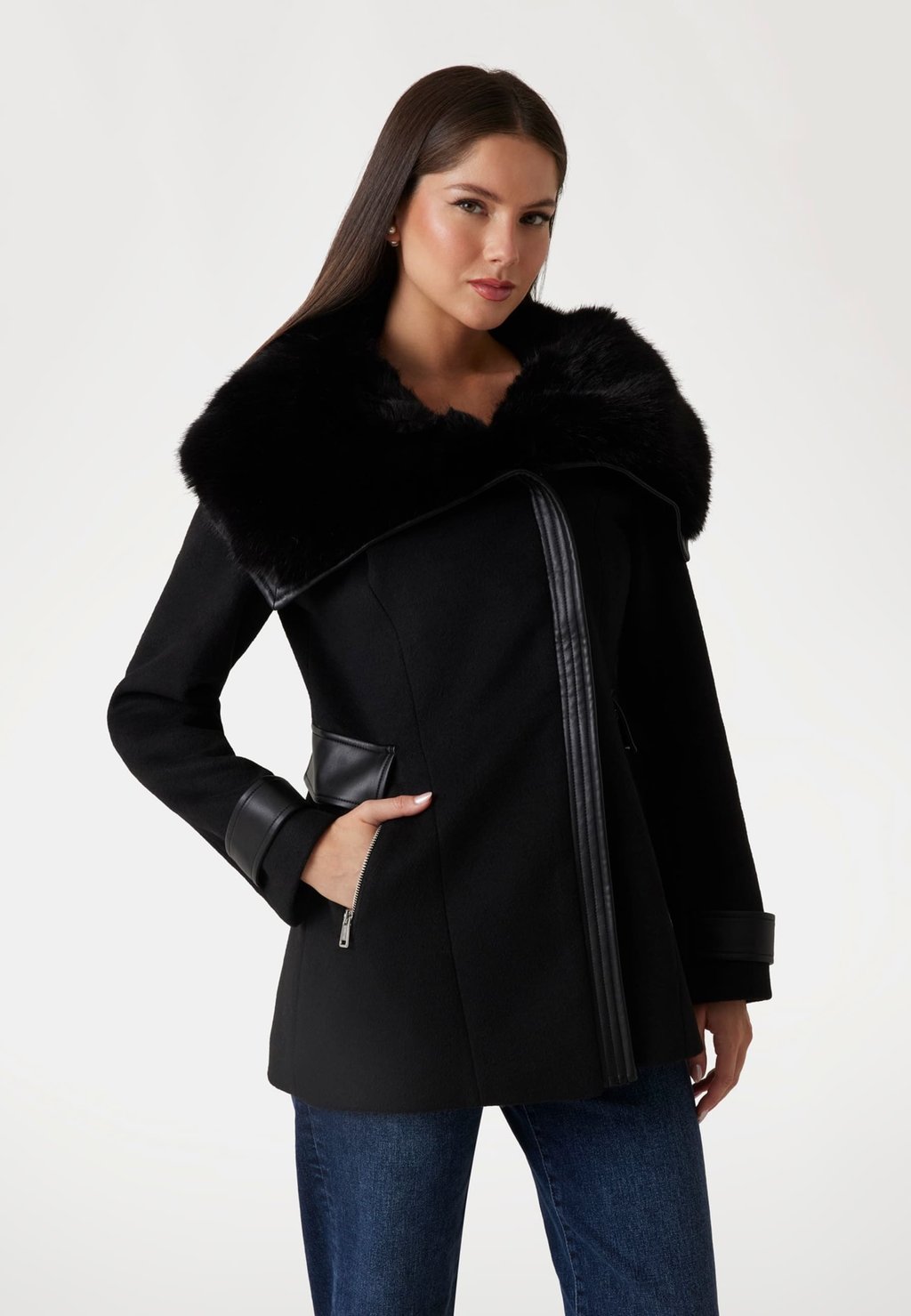 

Зимняя куртка MELTON Guess, черный