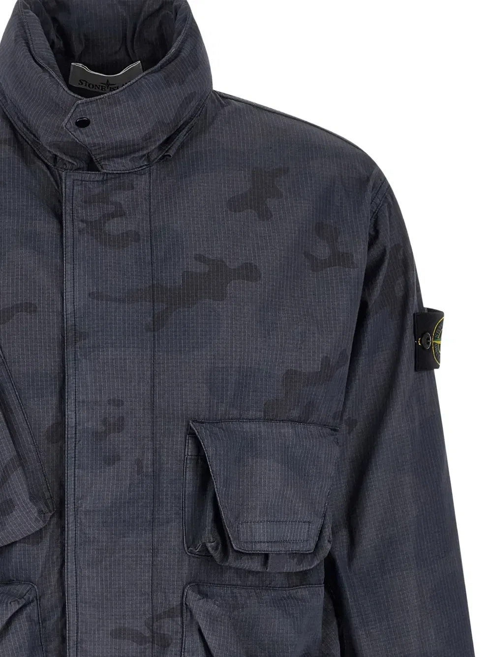 Куртка с камуфляжным принтом Stone Island, синий — фото 3