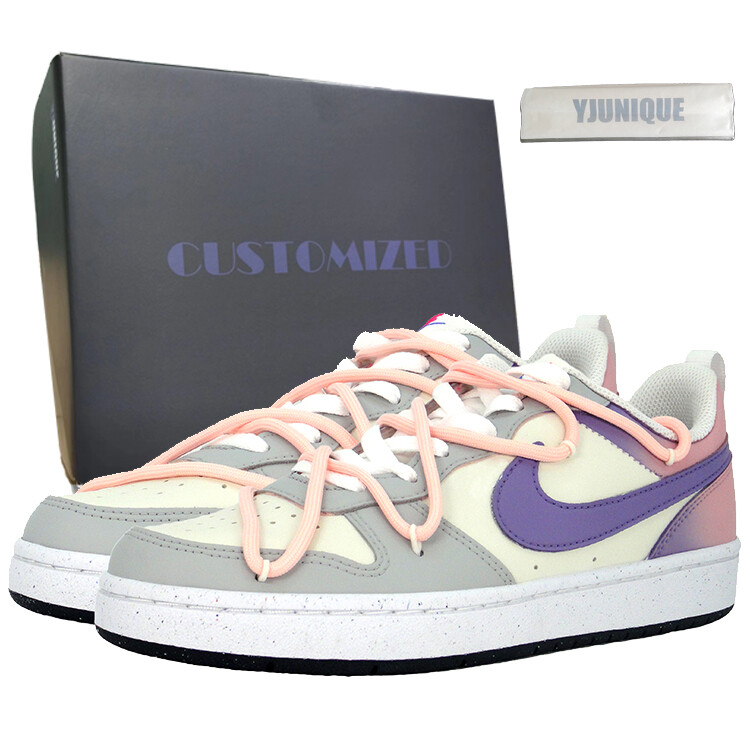 

Кроссовки Nike Court Borough Skateboarding Shoes Women's Low-top Purple, розовый