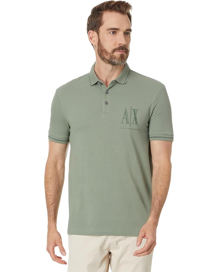 

Поло Armani Exchange Icon Polo, цвет Agave Green