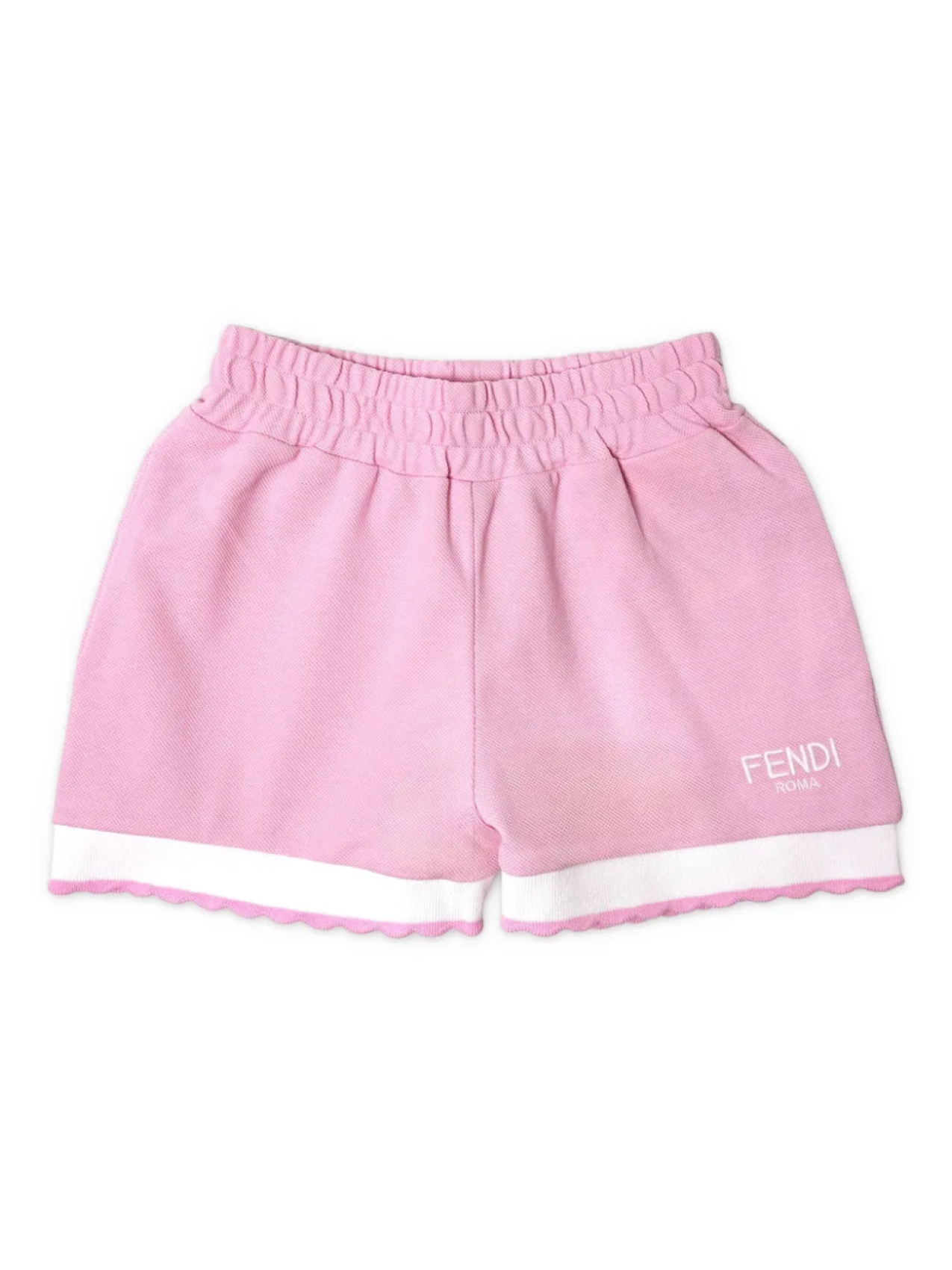 

Шорты с вышитым логотипом Fendi Kids, розовый