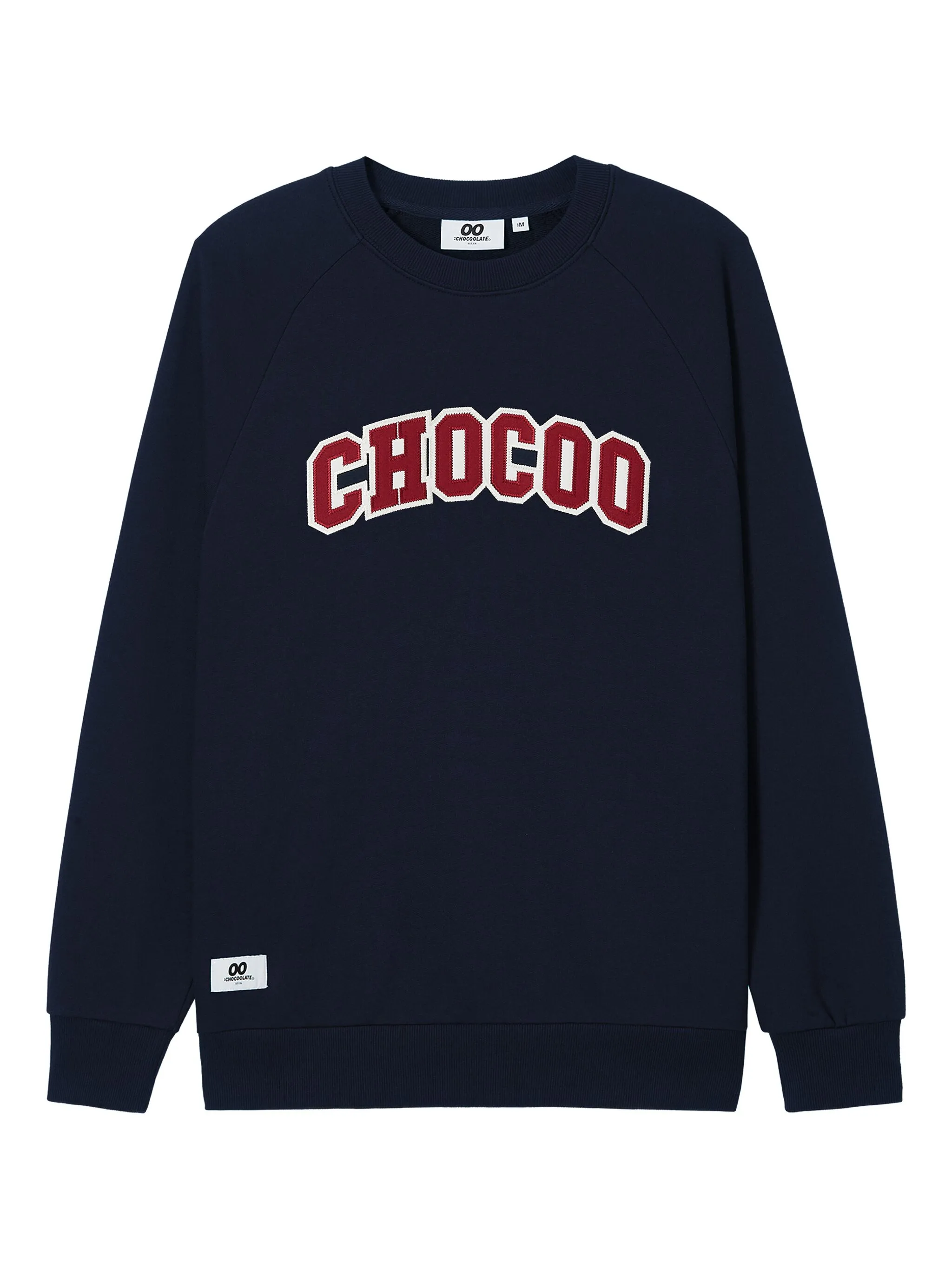 

Толстовка с рукавами реглан и вышивкой Chocoolate, синий