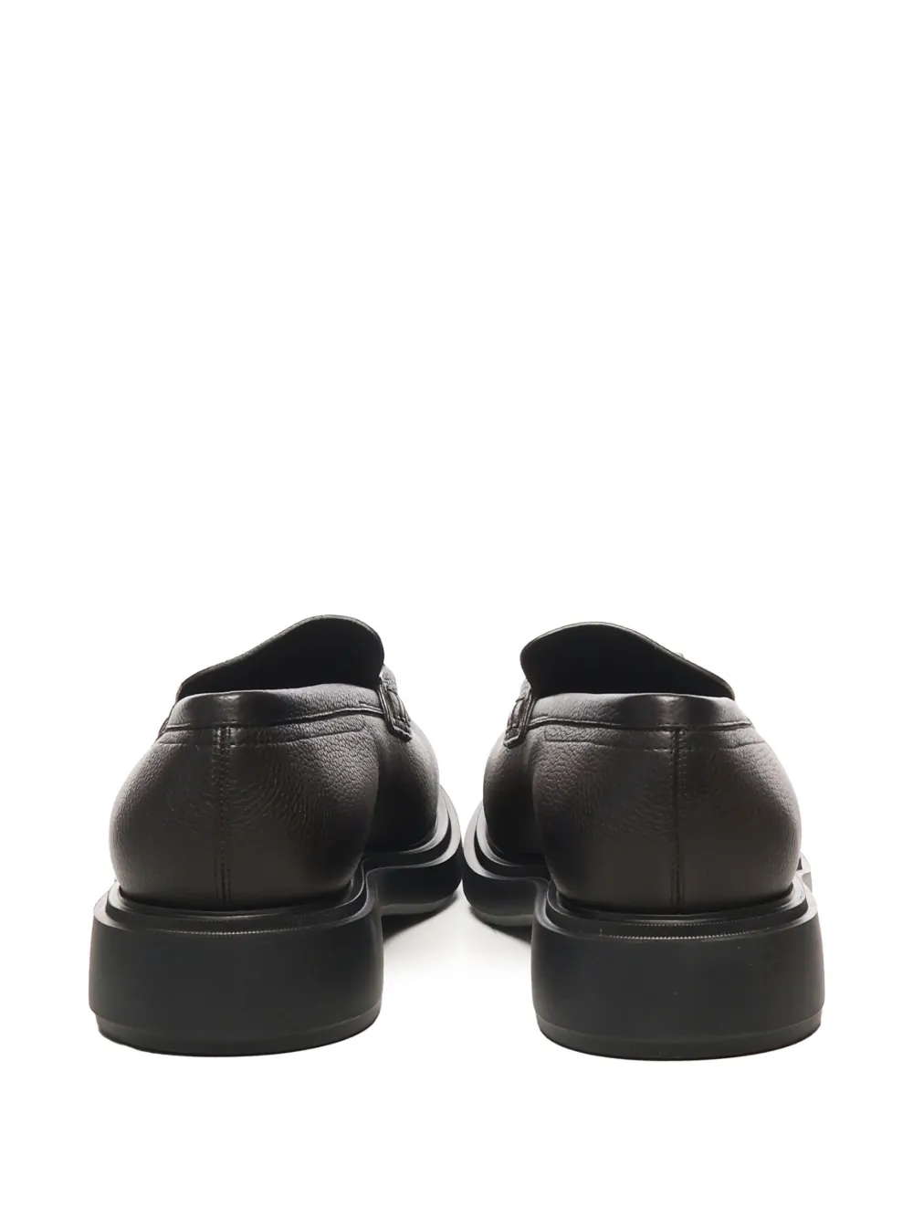 Лоферы с декором Gancini Ferragamo, коричневый — фото 3