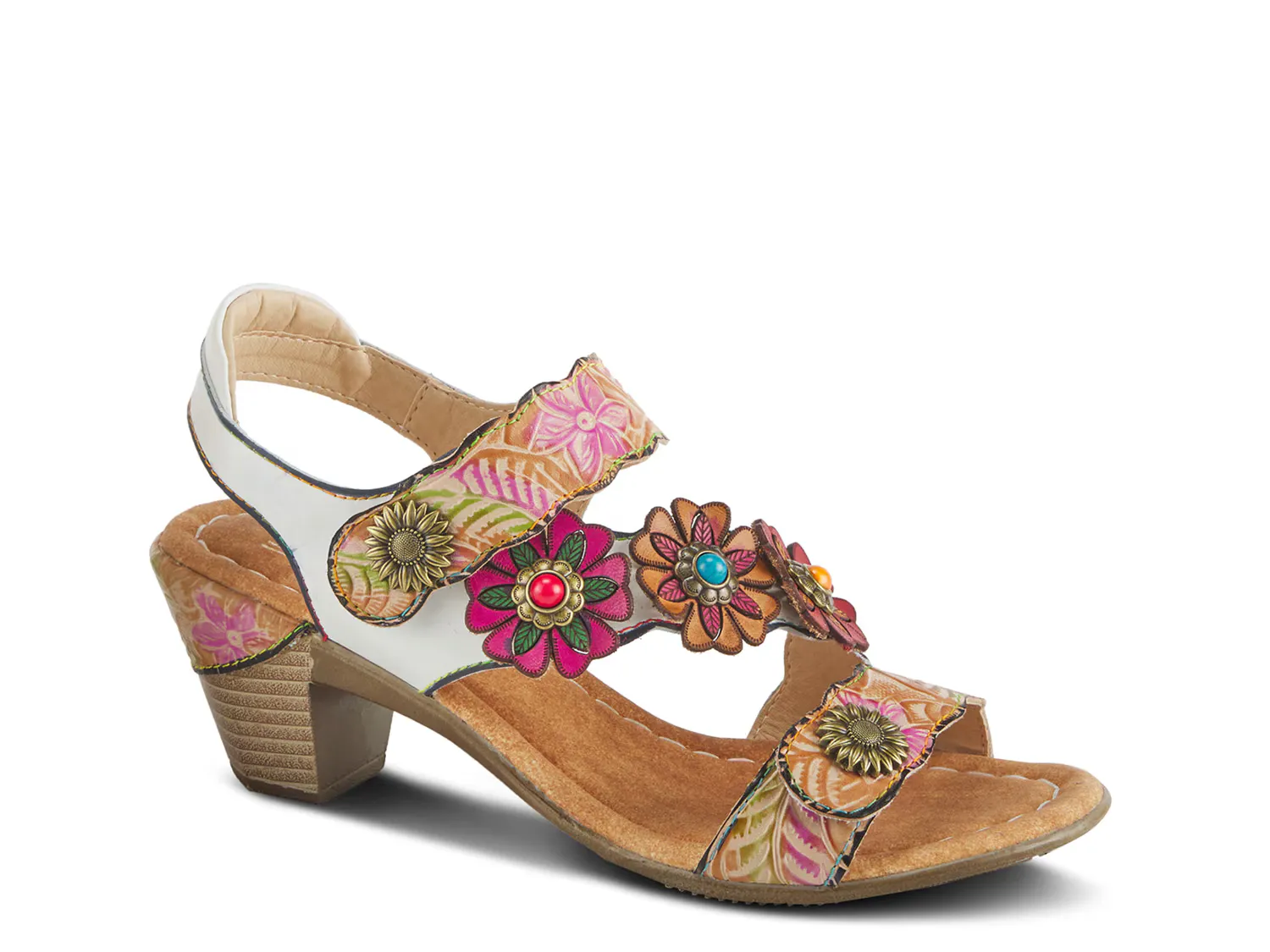 

Сандалии Aromas Platform Sandal L'Artiste By Spring Step, кремовый/мультиколор