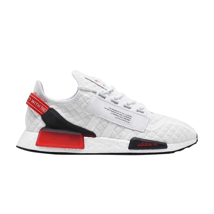 

Кроссовки adidas NMD_R1 V2 'Quilted - White Solar Red', белый