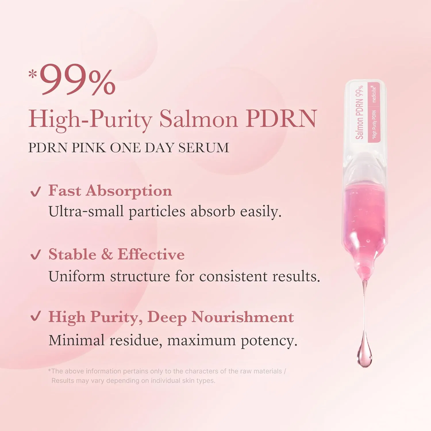 Тоник Medicube — Для лица «Salmon DNA PDRN Pink One-Day Serum» от — фото 3