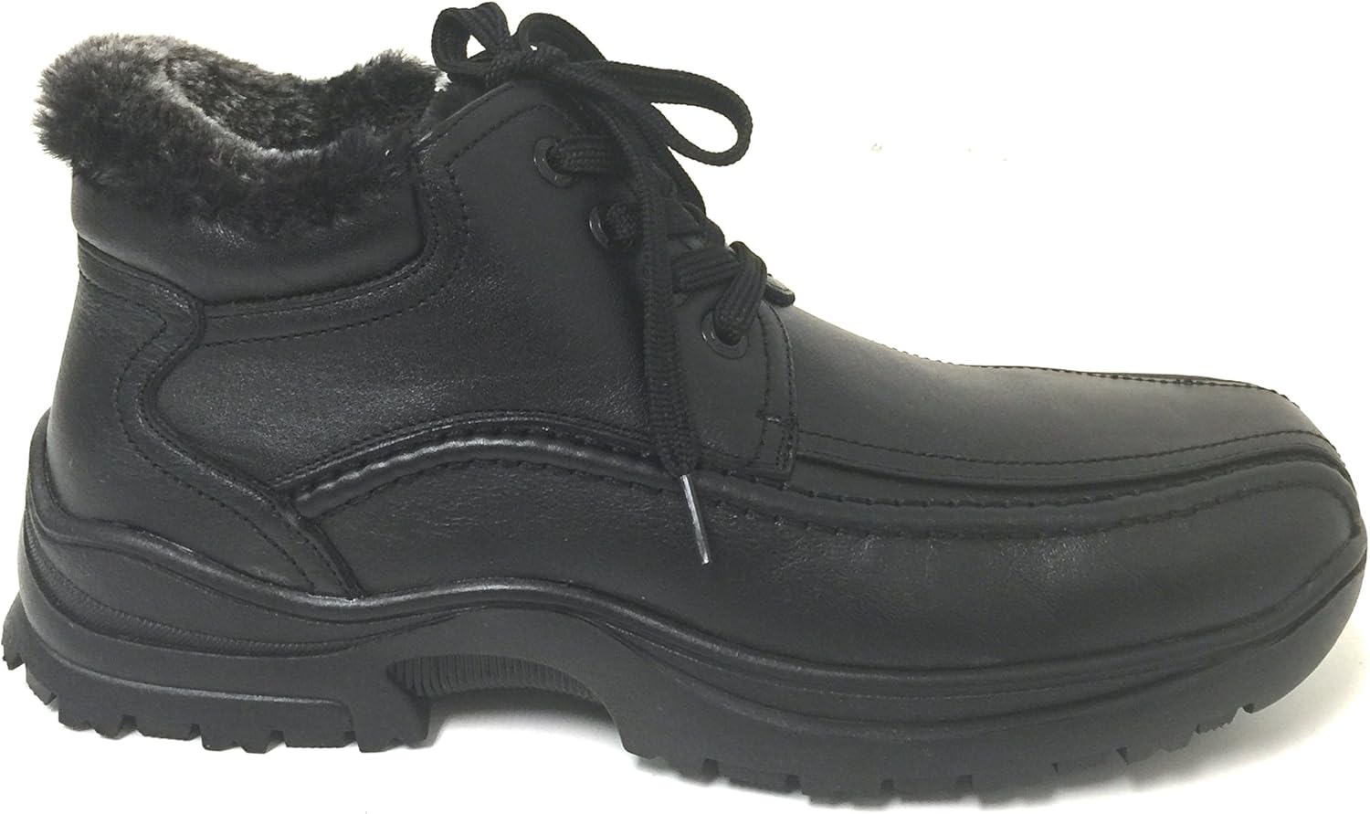 

Мужские зимние ботинки G4U-TP GV34S, кожаные, с шнуровкой и молнией, с мехом, теплые снегоступы, черные