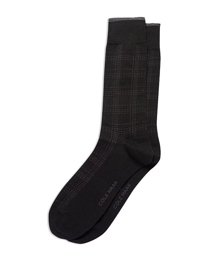 

Носки в клетку Cole Haan из хлопковой смеси, черный