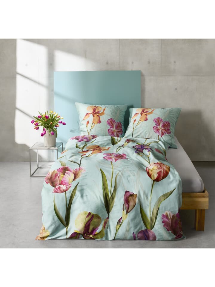

Постельные принадлежности Fleuresse, цвет blau blüten