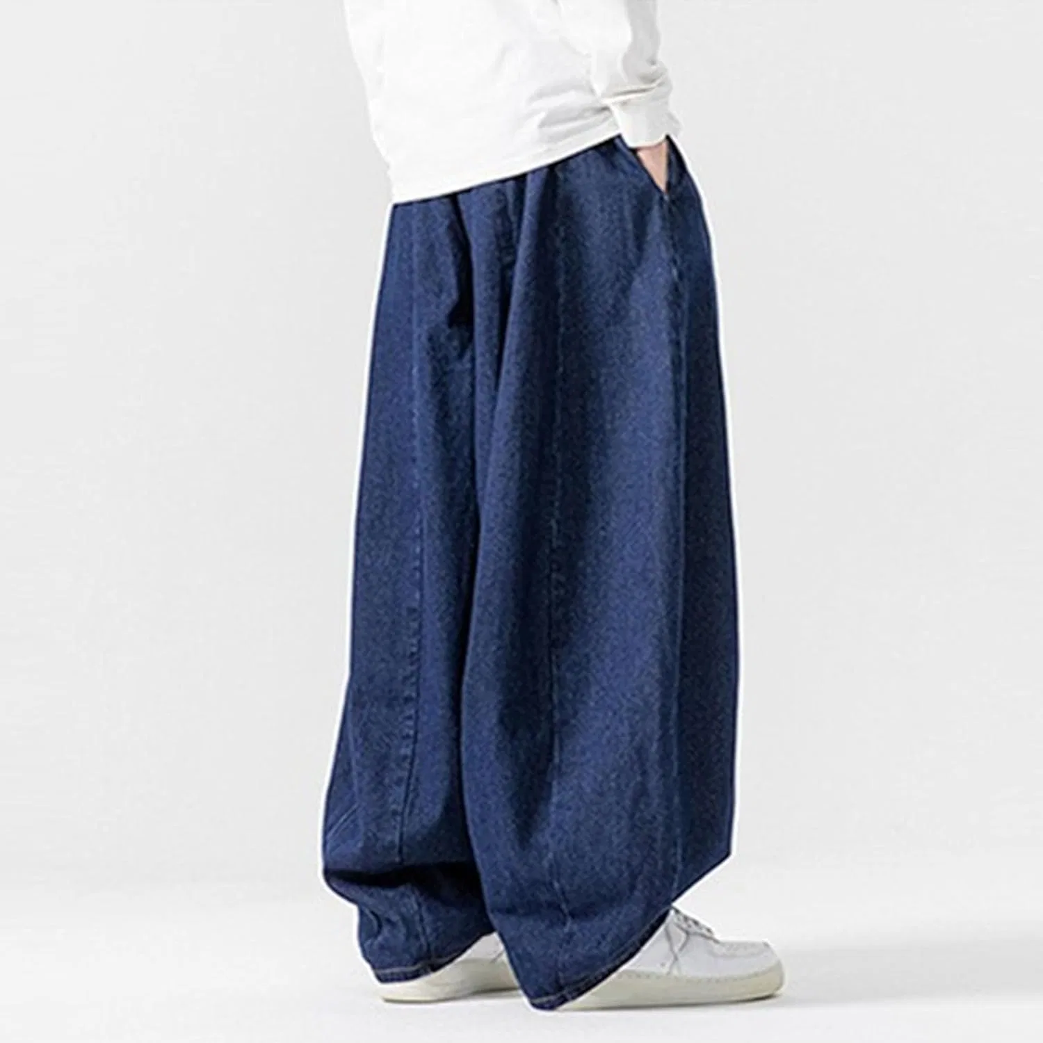 Джинсы свободные Men's Baggy, Dark Blue — фото 3