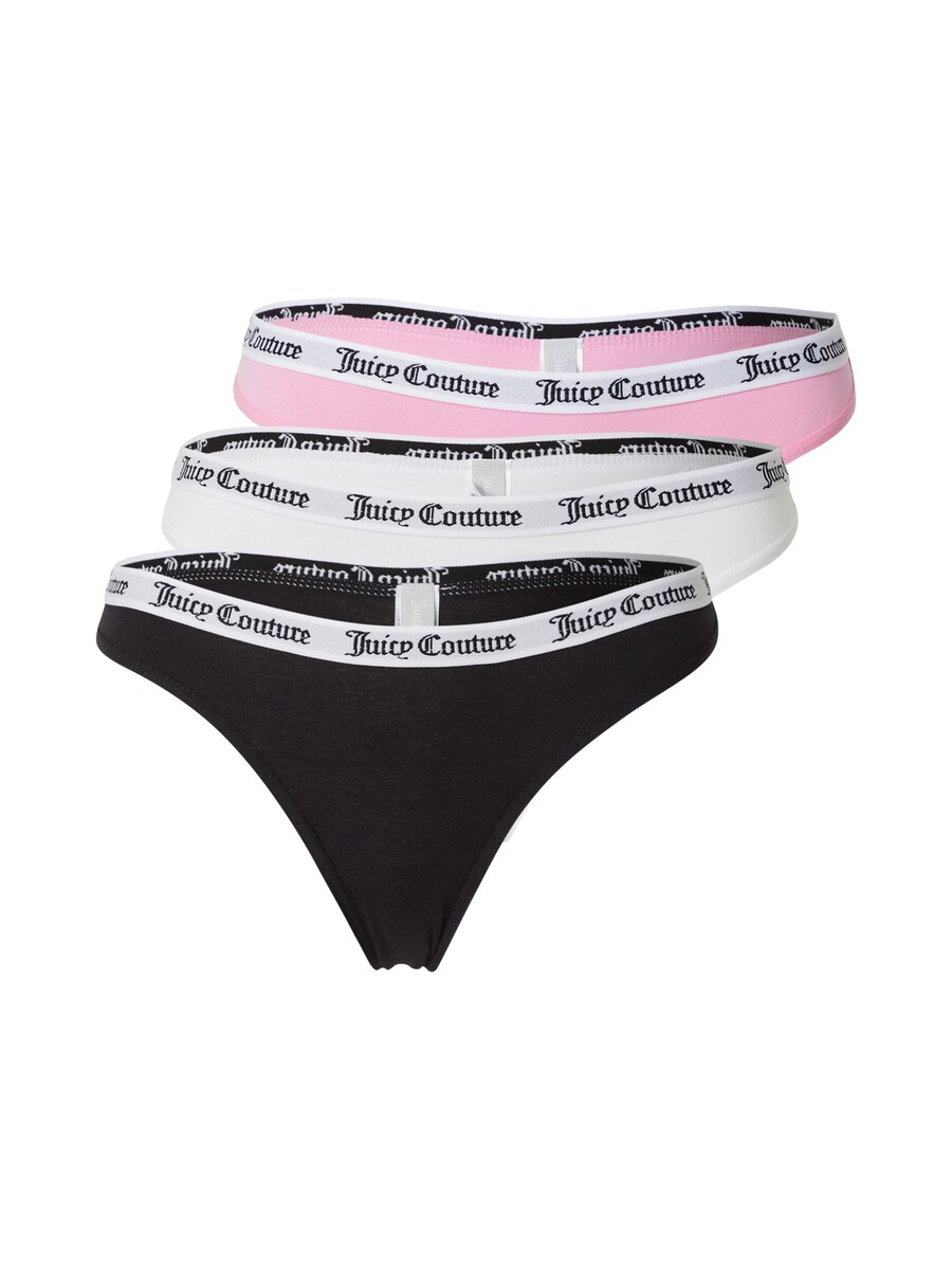 

Стринги Juicy Couture Thong DANA, цвет rose/black/white