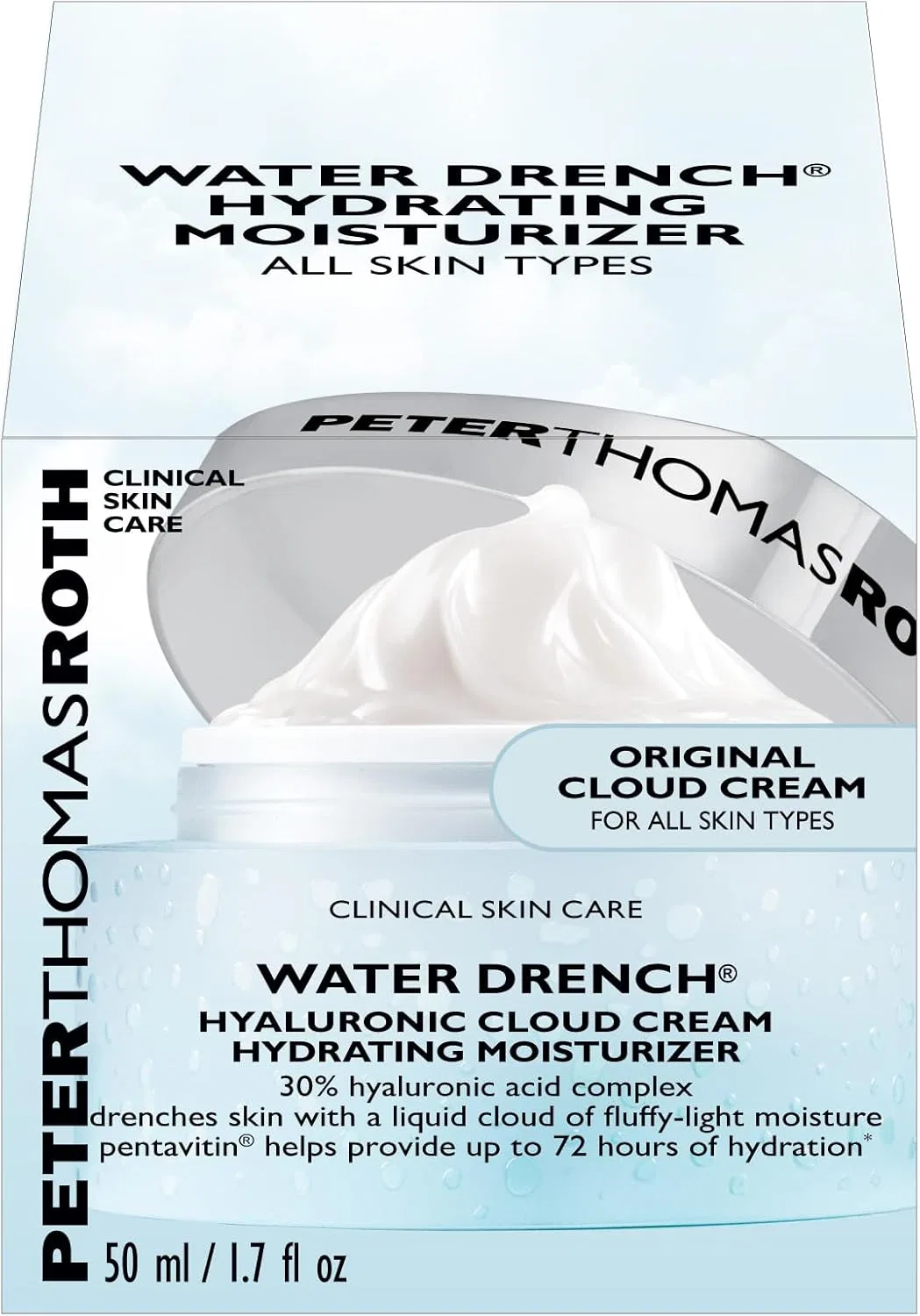 Крем для лица Peter Thomas Roth — Дневной с гиалуроновой кислотой Water Drench Hyaluronic Cloud Cream, 48 мл — фото 2