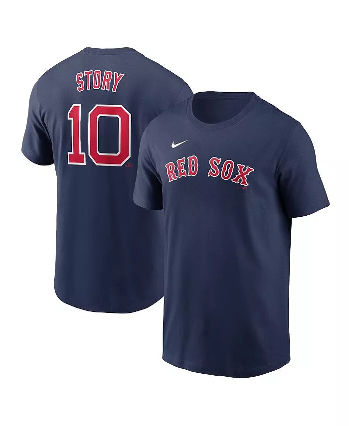 

Мужская футболка Trevor Story Navy Boston Red Sox Fuse с именем и номером Nike