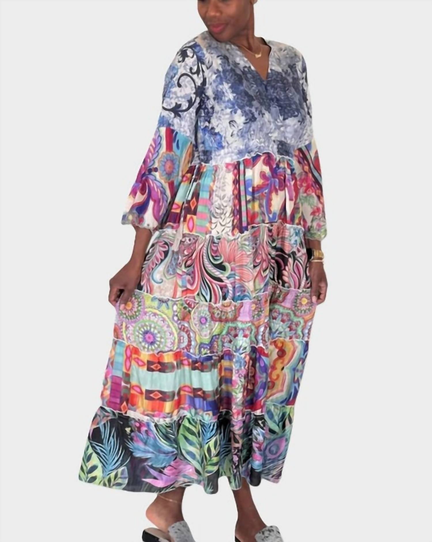 

Платье Dibble с ярусами и кружевным шарфом в дениме Johnny Was, Denim Lace Scarf