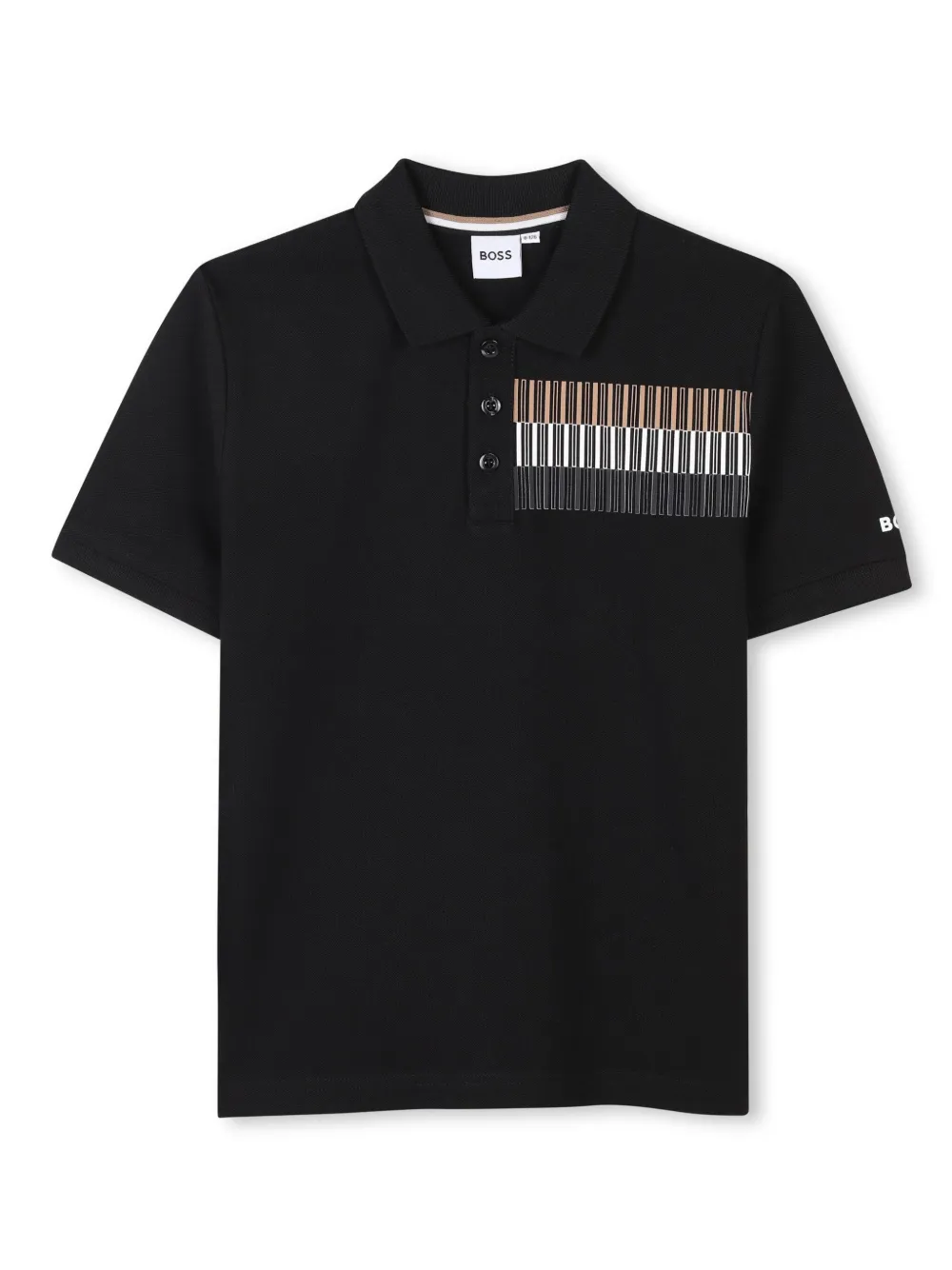 

Рубашка поло с логотипом BOSS Kidswear, черный