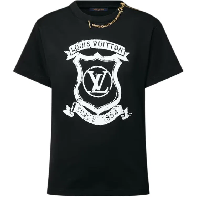 Футболка с молнией Louis Vuitton черная