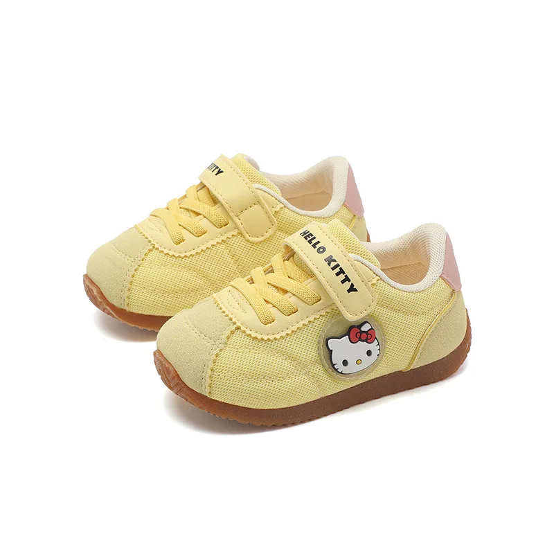 Hello Kitty Hello Kitty устойчивые к истиранию легкие амортизирующие дышащие кроссовки Sanrio, желтый — фото 4