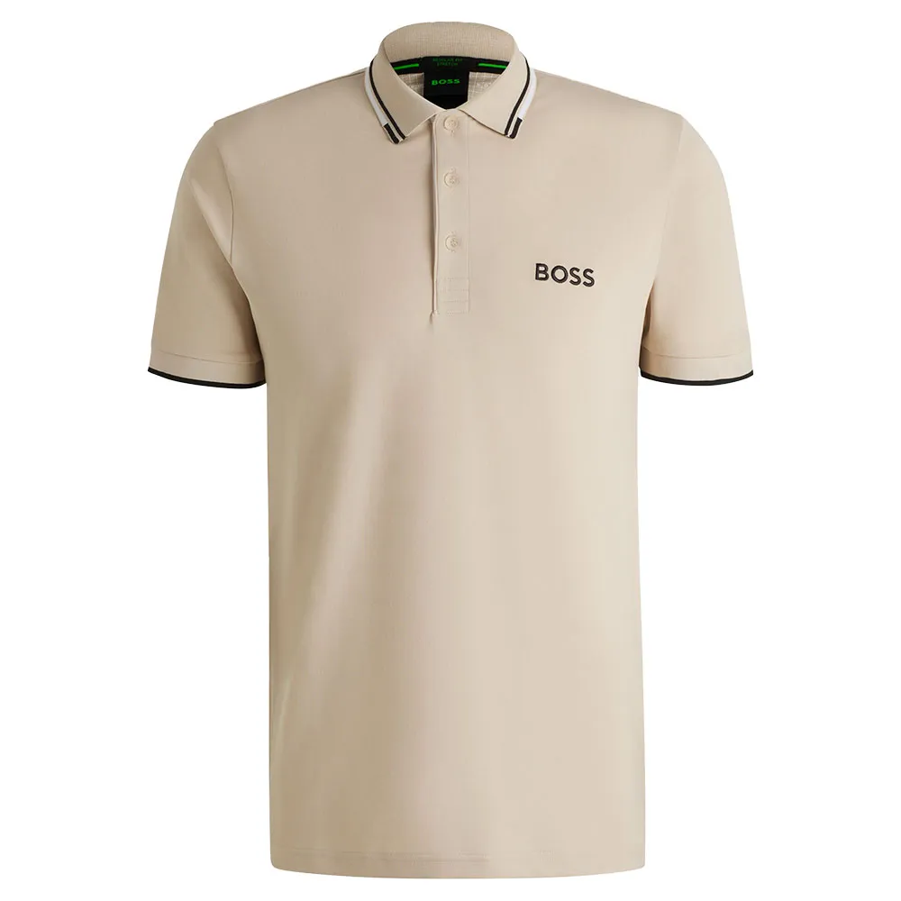 

Поло с коротким рукавом BOSS Paddy Pro, бежевый