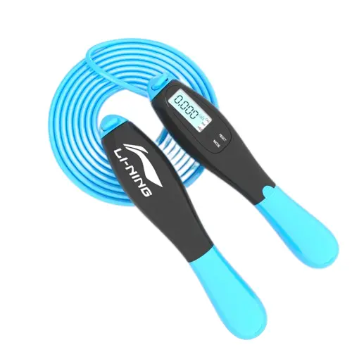 

Профессиональная скакалка для фитнеса с электронным счетчиком pvc стальной трос pvc контроллер 2,8 м LINING, черный