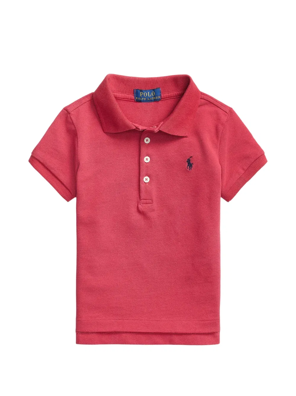 Поло с вышитым логотипом Polo Ralph Lauren Kids, красный