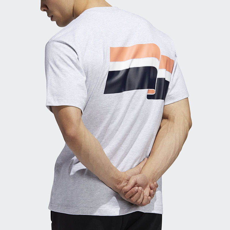 Футболка мужская серая Adidas Originals, серый — фото 4