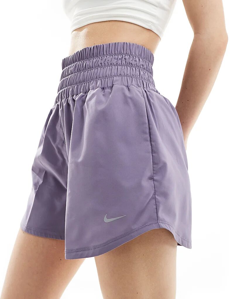 

Шорты Nike One Training Dri-Fit с ультравысокой посадкой 3 дюйма в цвете рассветного синего цвета Nike Training