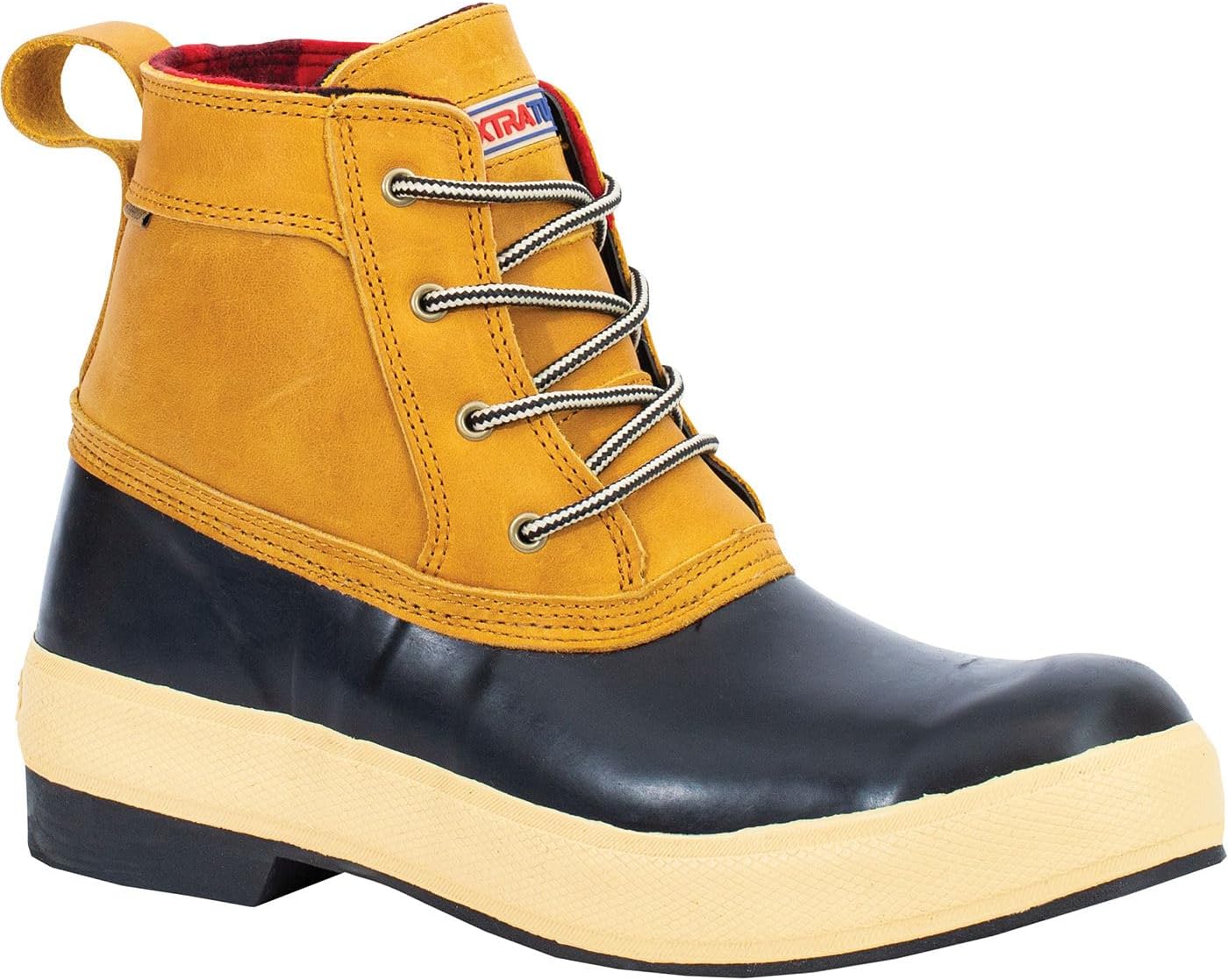 

Мужские ботинки Xtratuf 15 см повседневные с защищенной щиколоткой, водонепроницаемые, с противоскользящей подошвой, поддержкой свода стопы, из натуральной кожи премиум-класса, золотой