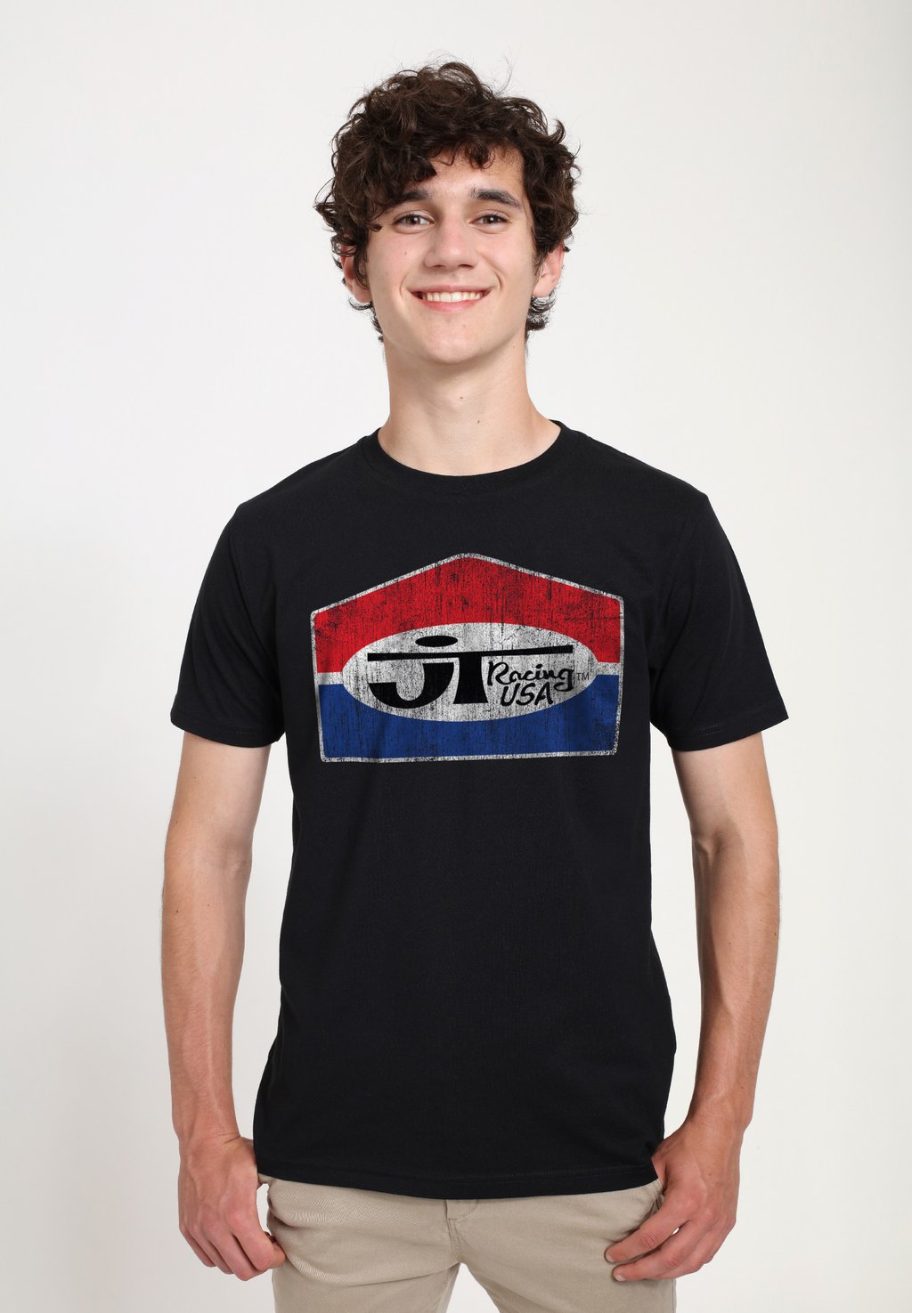 

Футболка с принтом JT RACING FADING CLASSIC LOGO Henry Tiger, черный