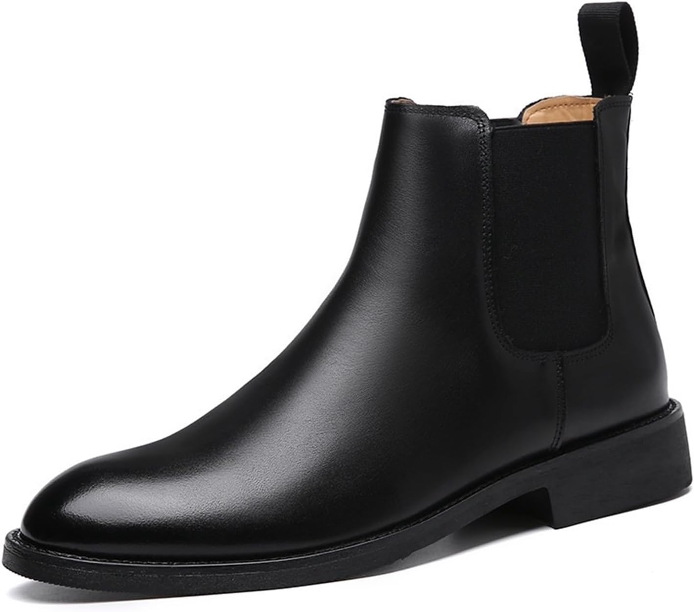 

Мужские ботинки челси, удобные замшевые ботинки, мужские нескользящие модные ботильоны, повседневные ботинки Generic, черный