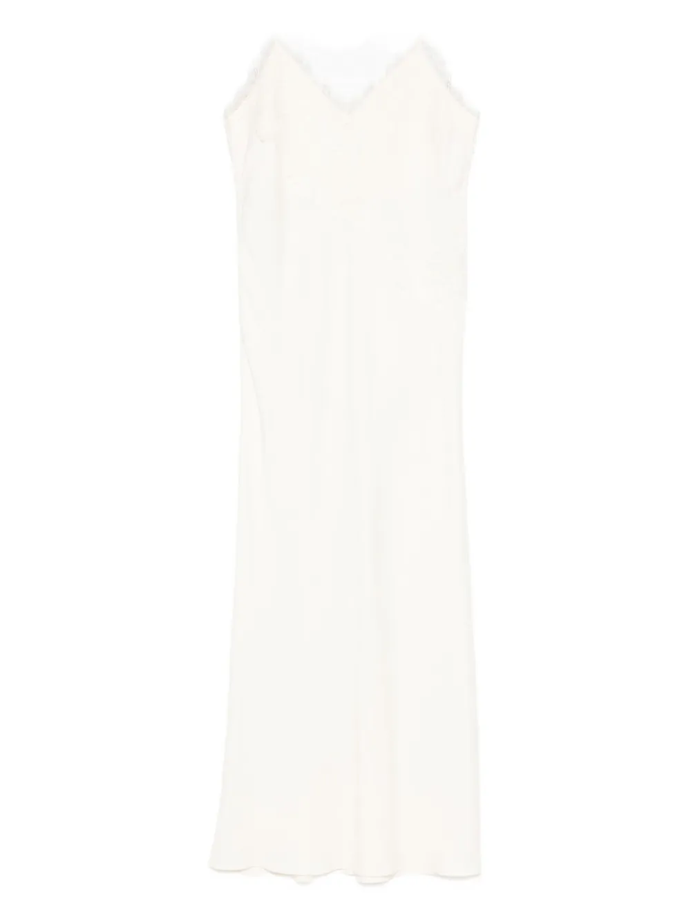 

Платье миди с кружевной отделкой Róhe, белый