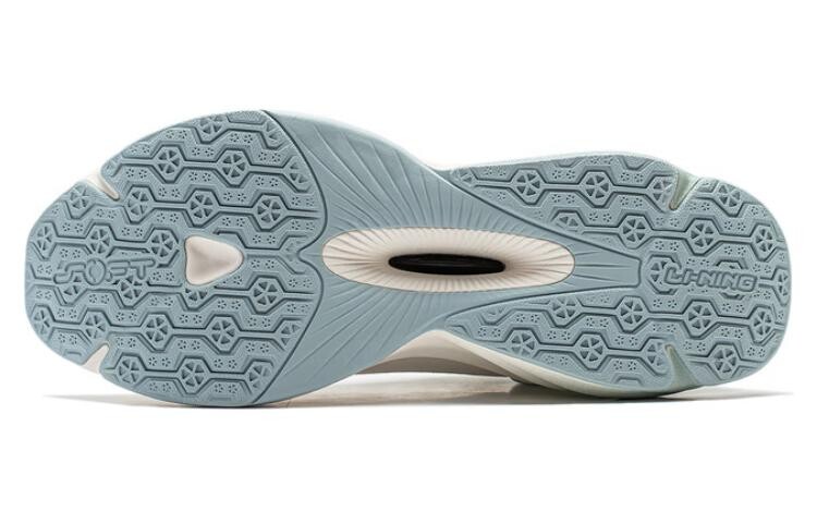 Кроссовки LINING Soft Lifestyle Shoes Men Low-top Milky White/thin Bowl Blue, голубой — фото 4
