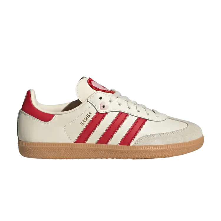 Adidas Samba OG J Cream White Better Scarlet Gum
