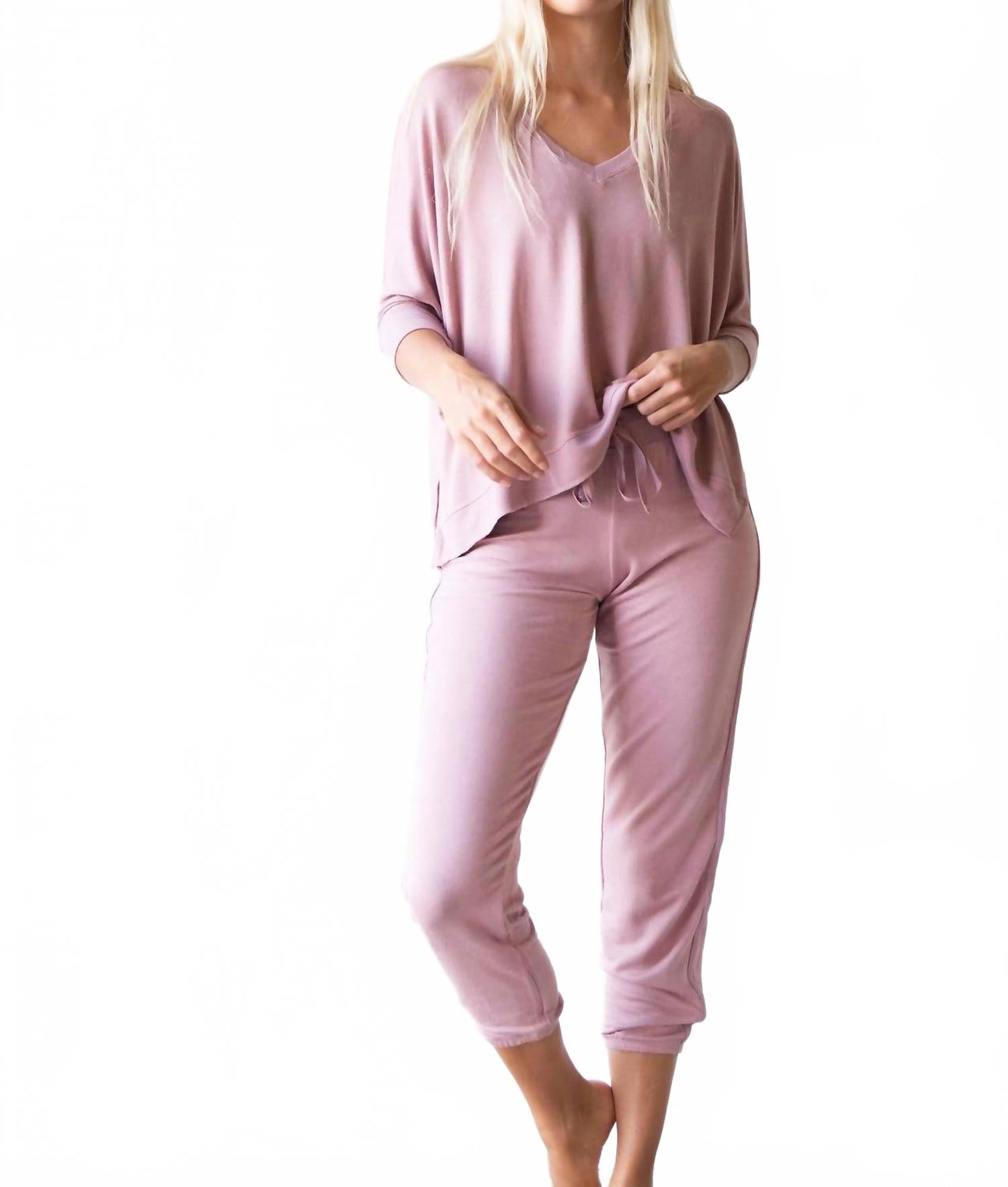 

Штаны Sabina Crop в винтажном розовом LVHR