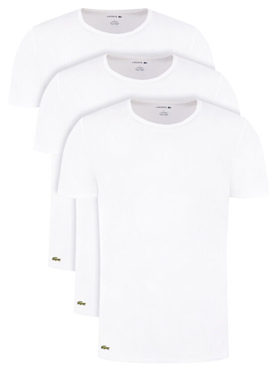 Набор футболок Lacoste Regular Fit Crew Neck, 3 предмета, белый