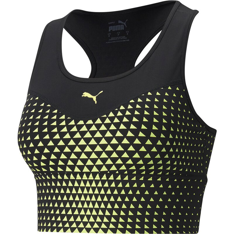 

Спортивный бюстгальтер средней толщины с графическим принтом, удлиненный Puma, мультиколор