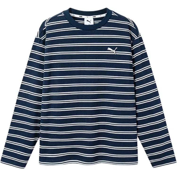 Футболка для детей PUMA V Neck Moderate сине-черная — фото 4