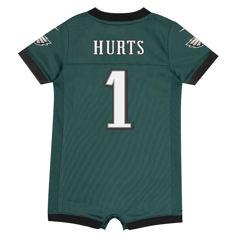 Джерси-комбинезон для новорожденных и младенцев Nike Jalen Hurts Midnight Green Philadelphia Eagles Game, цвет Eag Green — фото 4